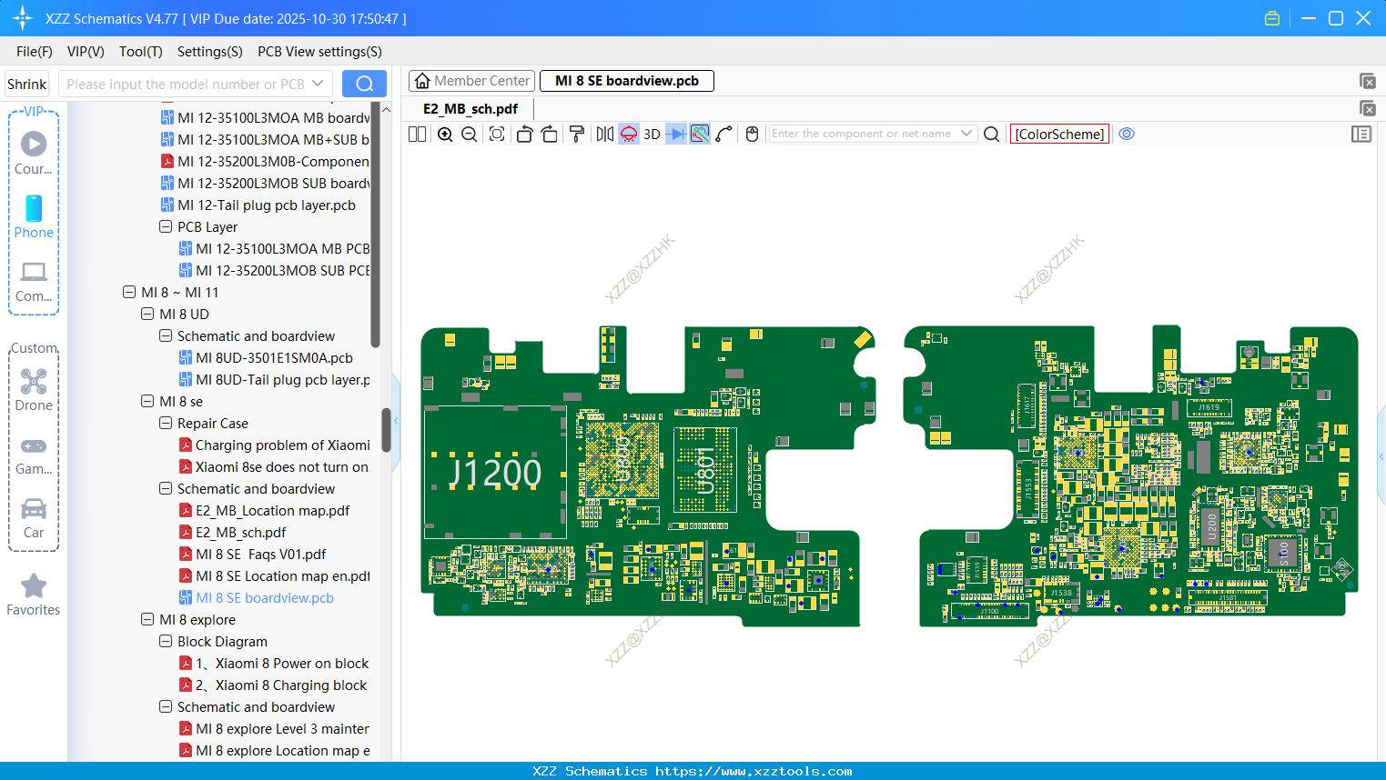 Xiaomi MI 8 SE Boardview